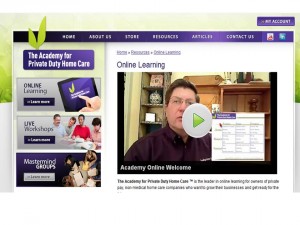 Online Learning Screen shot